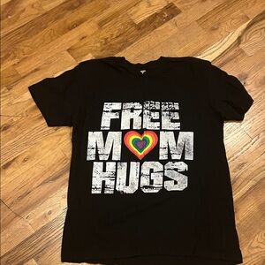 Black T Shirt with Heart Design